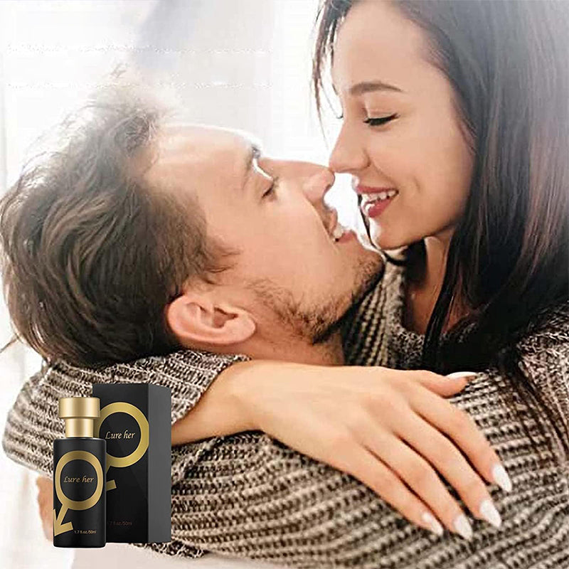Elegant unisex parfumeflaske med langvarig duft, sort-guld design, ideel til stilfulde, selvsikre brugere.