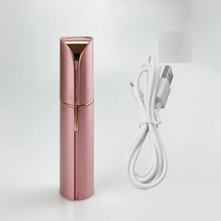 Elegant, trådløs epilator til kvinder, genopladelig, for skånsom hårfjerning og silkeblød hud.