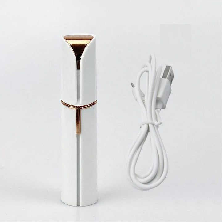 Elegant, trådløs epilator til kvinder, genopladelig, for skånsom hårfjerning og silkeblød hud.