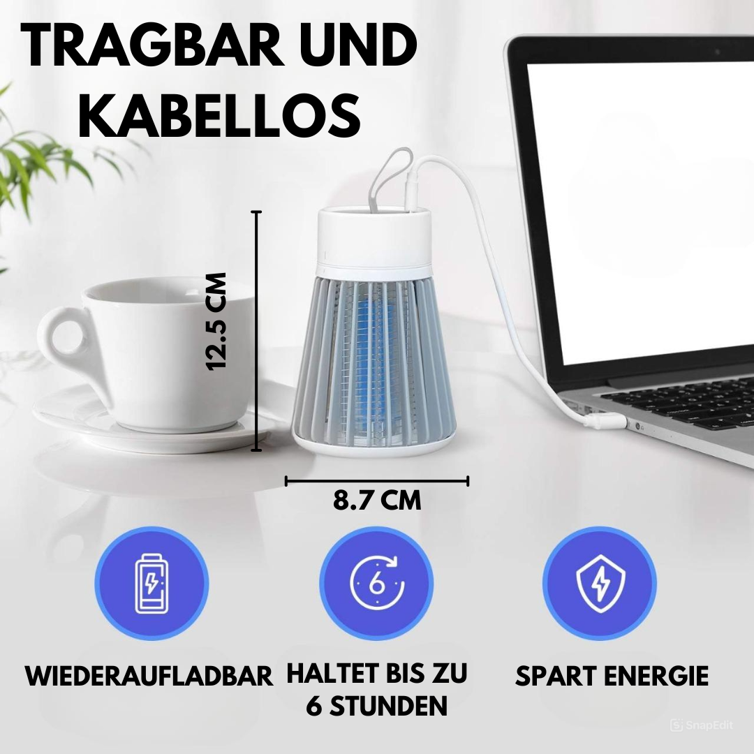 Elektrisk UV-myggefælde med morderne design, velegnet til inde- og udebrug, effektiv insektbeskyttelse.