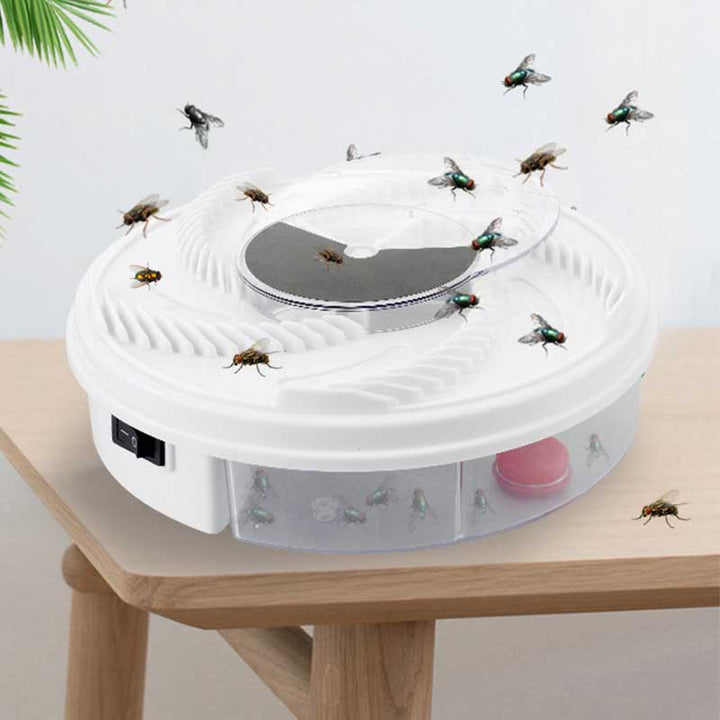 Elektrisk fluefanger, USB-drevet, ingen gift, moderne og kompakt, fanger insekter lydløst indendørs.