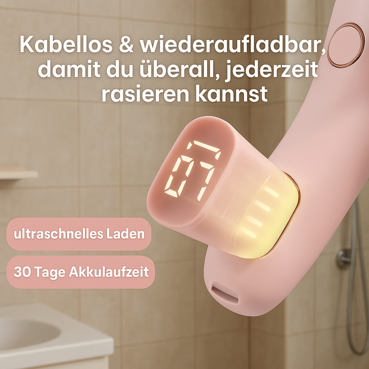 Elektrisk barbermaskine til følsom hud med skånsom, grundig hårfjerning, ideel til våd- eller tørbarbering.