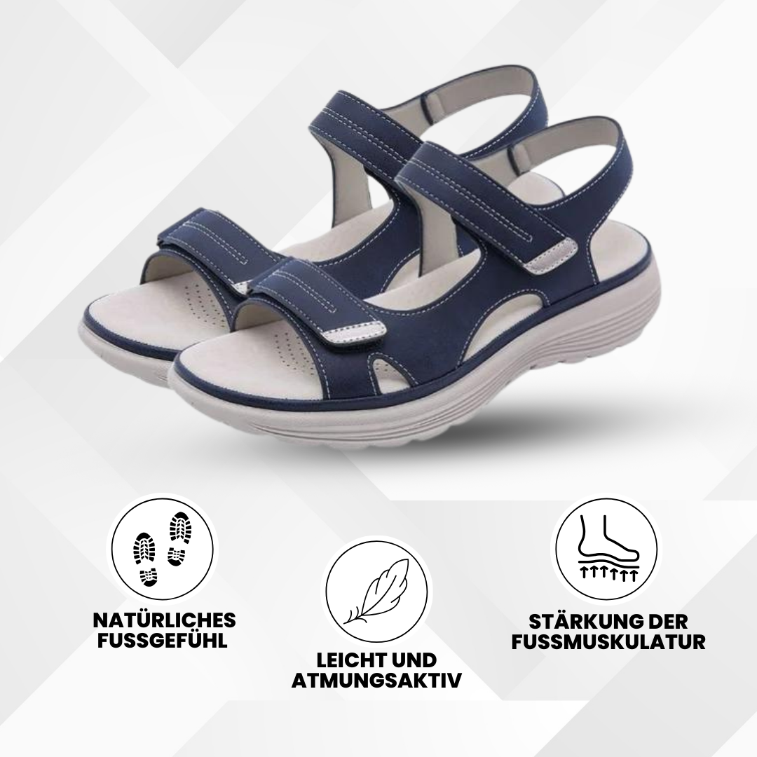 Ergonomiske dame-sandaler med skridsikker sål, stilfulde, komfortable, fremmer fodsundhed, ideelle til enhver lejlighed