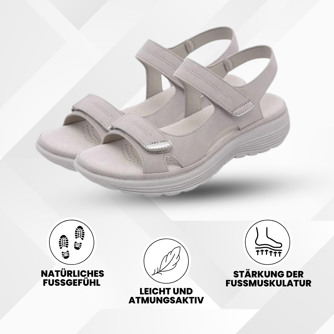 Ergonomiske dame-sandaler med skridsikker sål, stilfulde, komfortable, fremmer fodsundhed, ideelle til enhver lejlighed
