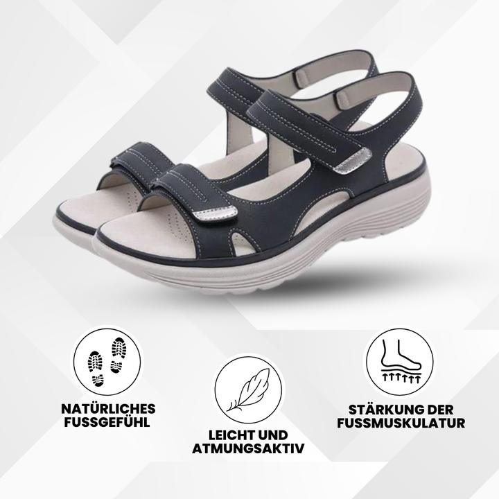 Ergonomiske dame-sandaler med skridsikker sål, stilfulde, komfortable, fremmer fodsundhed, ideelle til enhver lejlighed