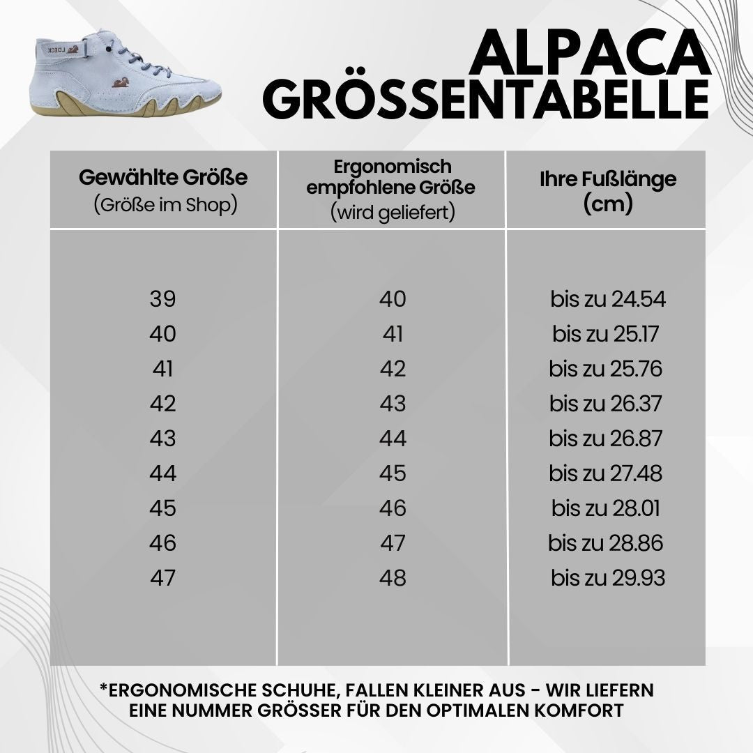 Alpaca Hallux Valgus læder barfodssko for optimal komfort og smertefrihed