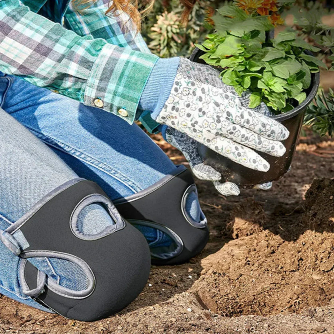 Vandtætte knæpuder med robust design, perfekte til havearbejde i al slags vejr.