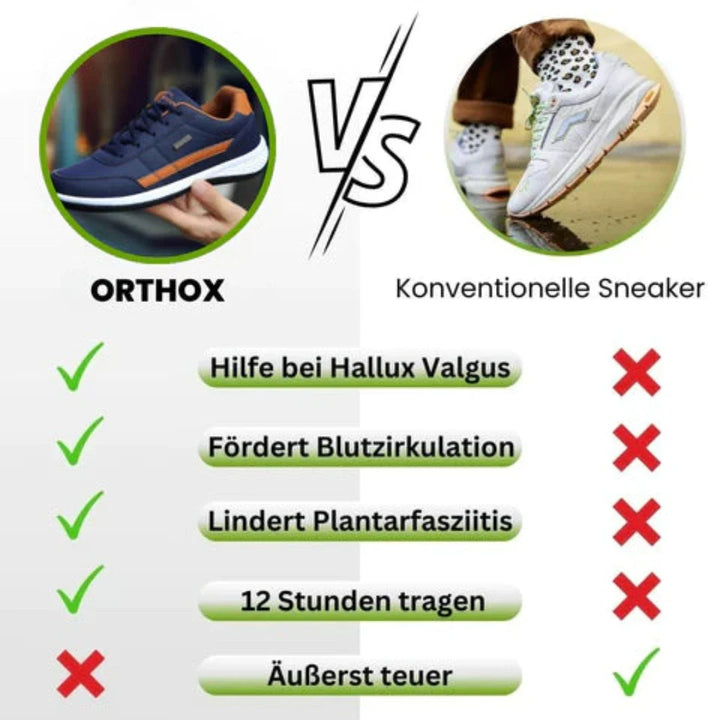 OrthoX Fit sko i et sportsligt miljø, understreger alsidighed.