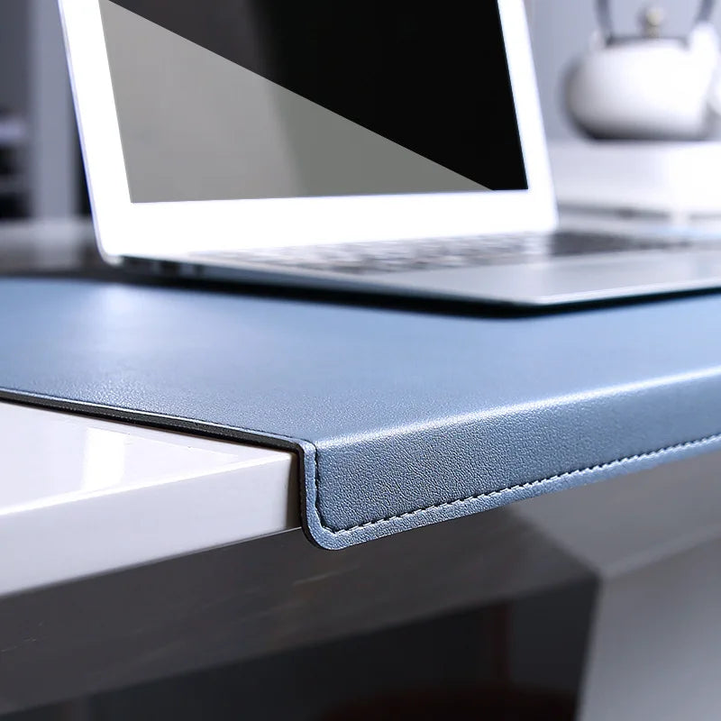 Ergonomisk PU-læder skrivebordsmåtte, skridsikker, elegant, fås i flere farver, til kontor og gaming.