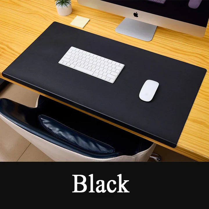 Ergonomisk PU-læder skrivebordsmåtte, skridsikker, elegant, fås i flere farver, til kontor og gaming.