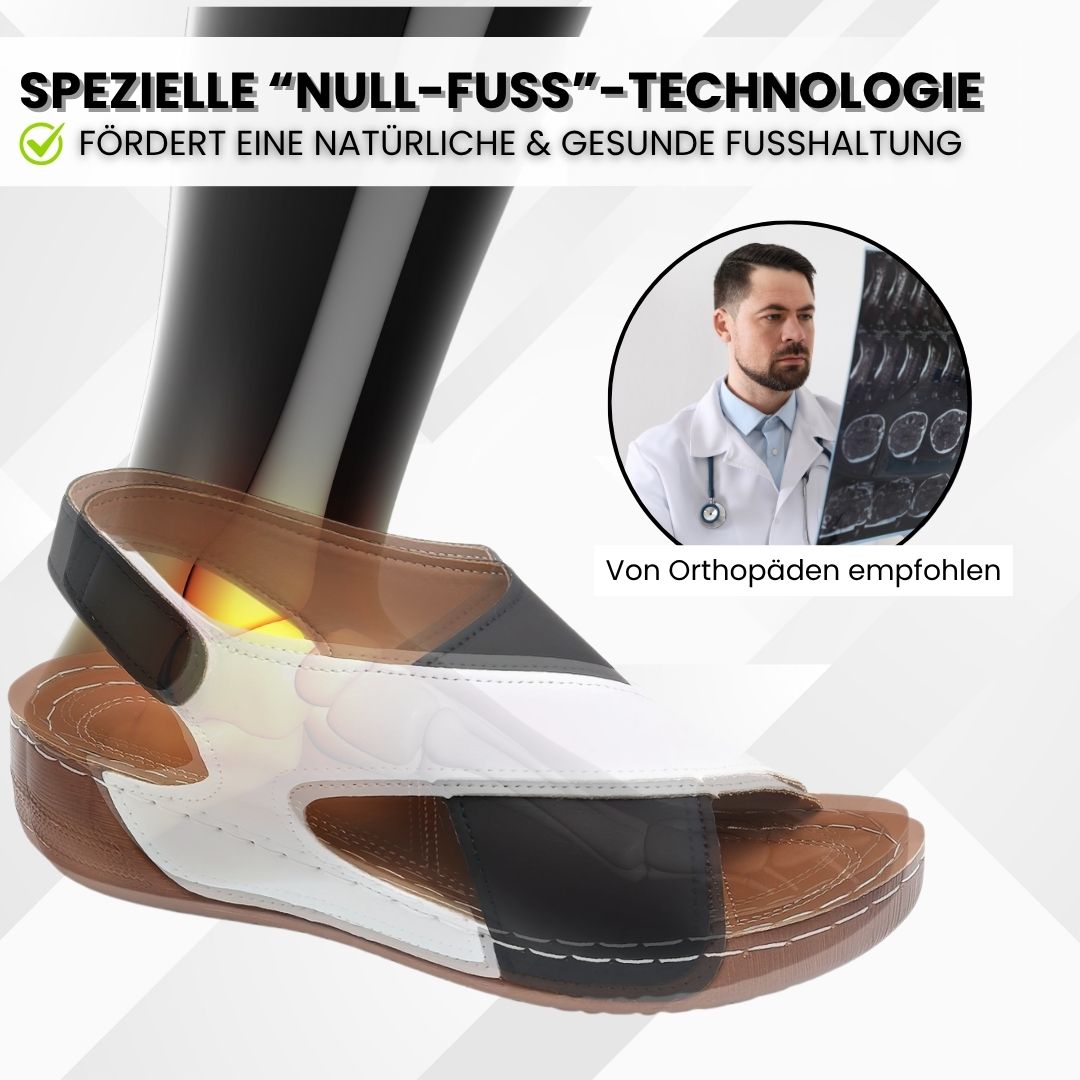 Ergonomiske, skridsikre VivaFree sandaler i beige for ultimativ komfort.