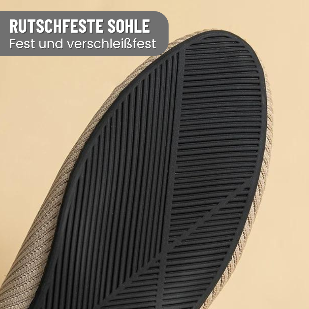 Ergonomiske skridsikre ballerinaer med elegant design, EVA-materiale og skridsikker sål for optimal komfort.