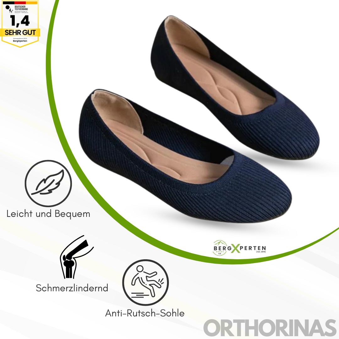 Ergonomiske skridsikre ballerinaer med elegant design, EVA-materiale og skridsikker sål for optimal komfort.