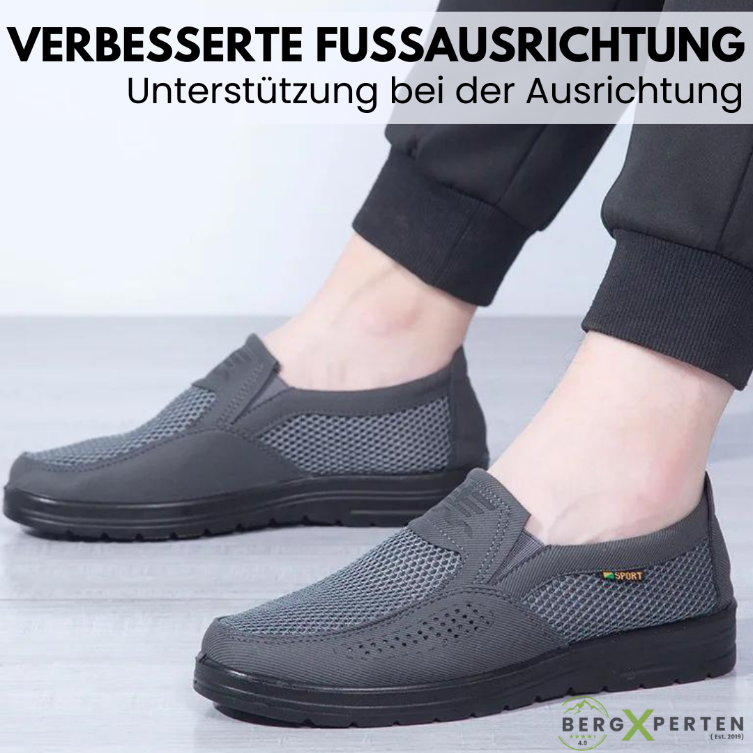 Ergonomiske sko fra OrthoMax med fokus på den brede tåboks og åndbarhed