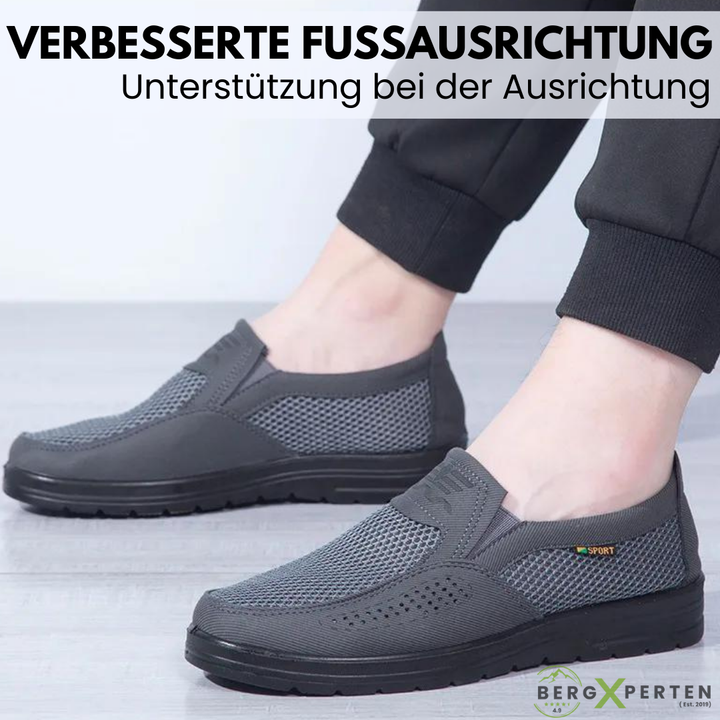 Ergonomiske sko fra OrthoMax med fokus på den brede tåboks og åndbarhed