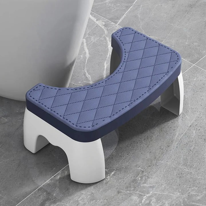 Badeværelsesskammel for øget komfort og velvære, bidrager til sundhed med ergonomisk kropsholdning.
