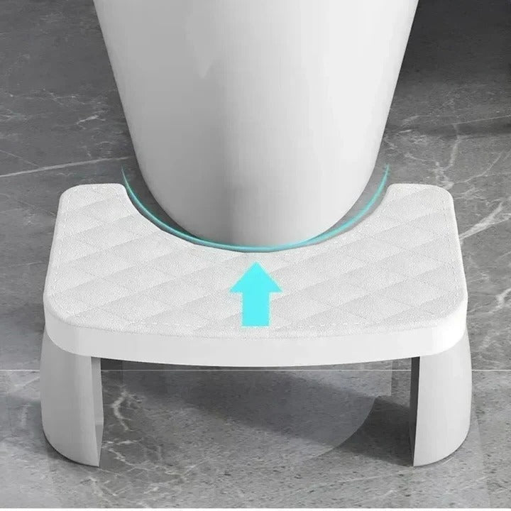 Moderne badeværelsesskammel til badeværelsesindretning, ergonomisk støtte for komfort og velvære.