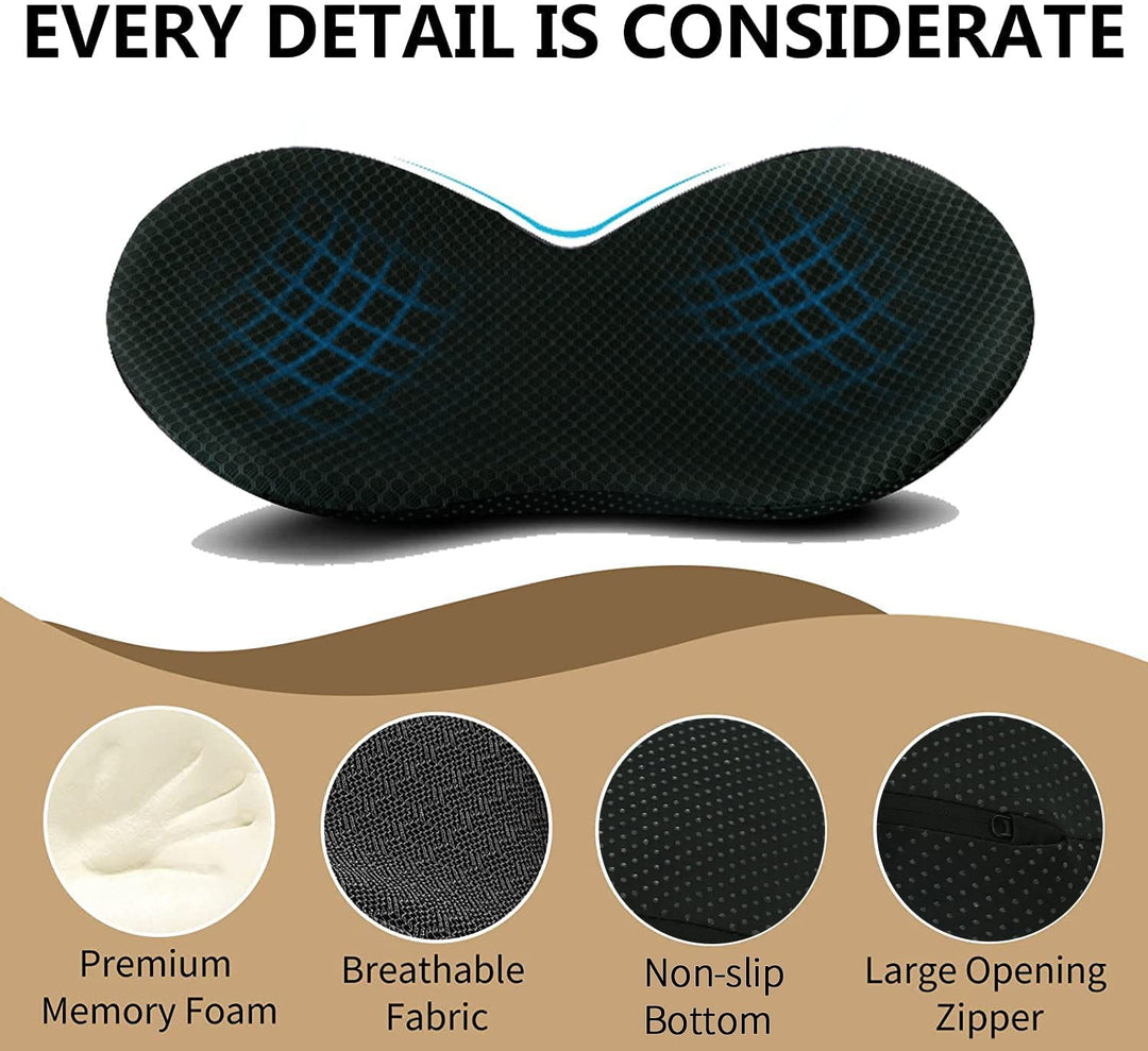 Slut med ubehag! Ergonomisk sædepude med memory foam for komfort og støtte i din bil, perfekt til autostol.