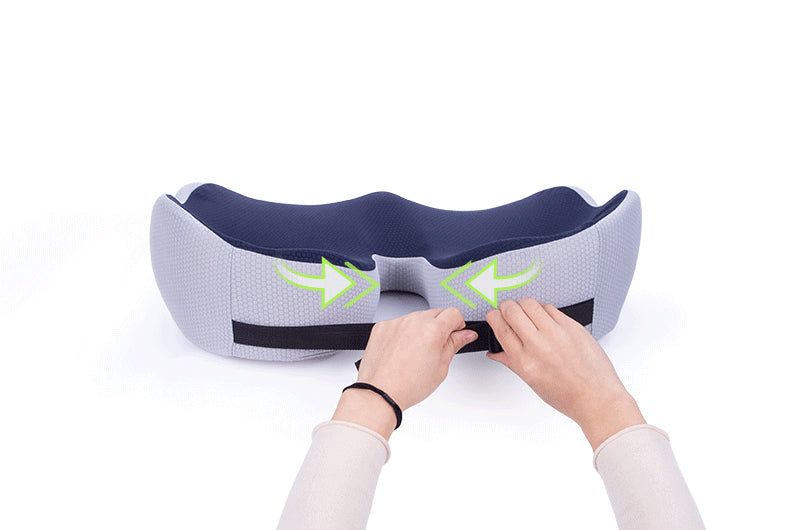 FlexiSeat siddepude lindrer iskias- og halebenstryk i bil, kontor eller kørestol.