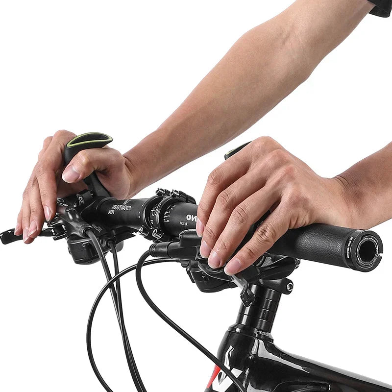 Bløde cykelgreb med vibrationsdæmpning, ideelle til mountainbike & racercykel for øget komfort.