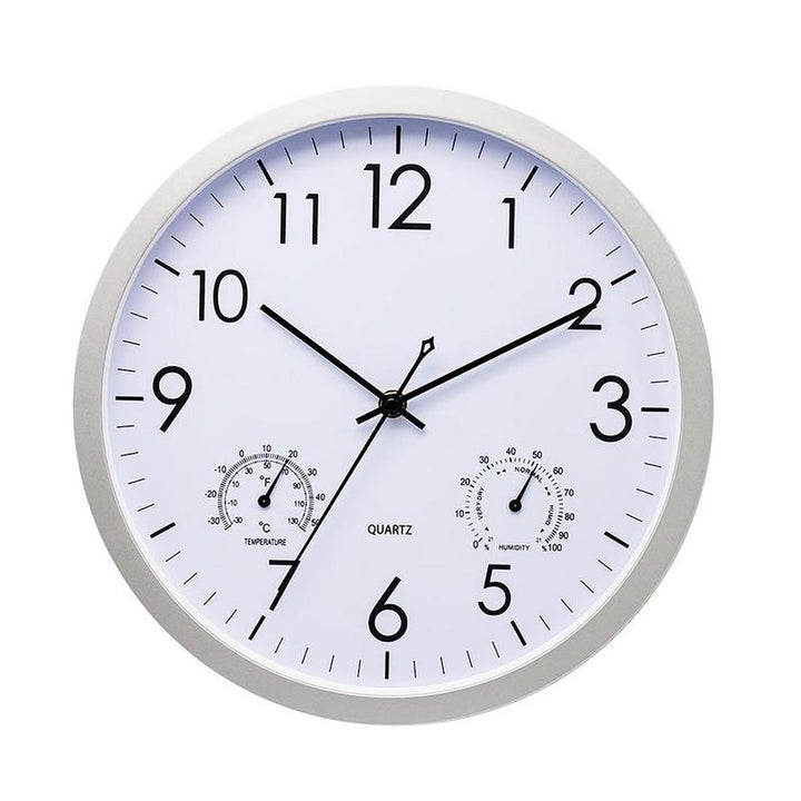 Multifunktionelt EverTick udendørs vægur, der kombinerer ur, termometer og hygrometer til ethvert uderum.