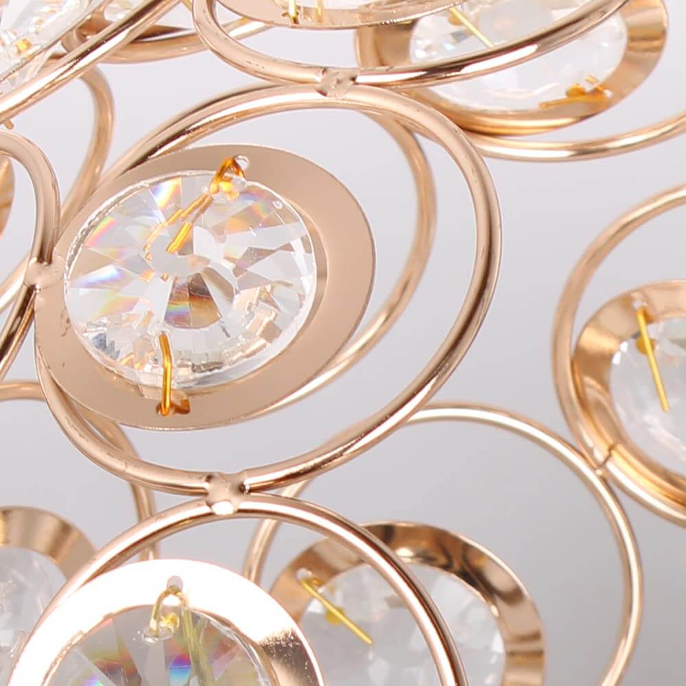Luksuriøs kugleloftlampe i guld