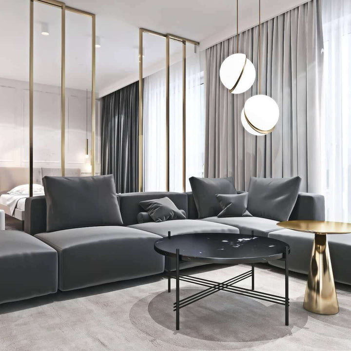 Måneformet Pendellampe i Moderne Design