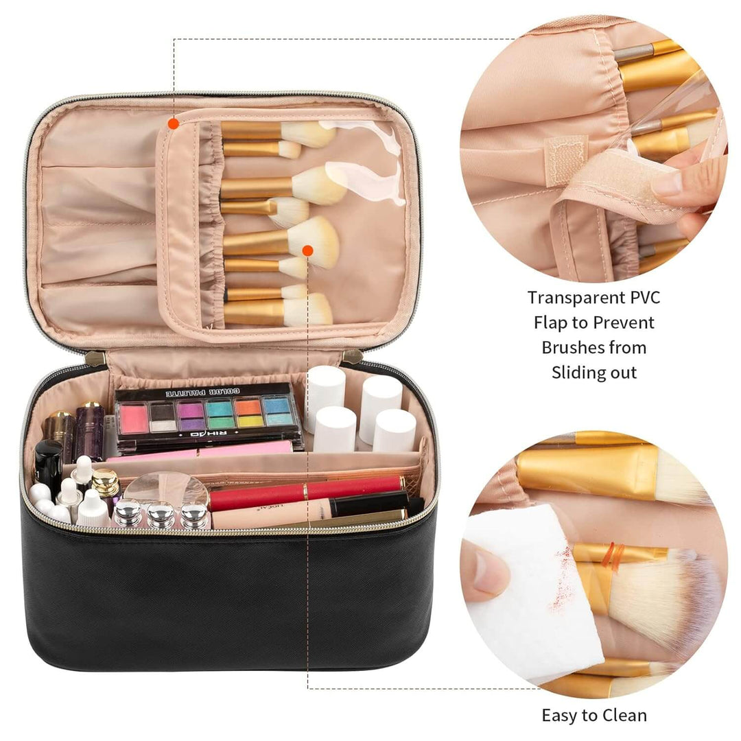 Rejse Make-up Organizer med justerbare rum