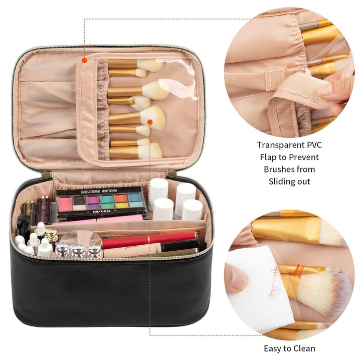 Rejse Make-up Organizer med justerbare rum