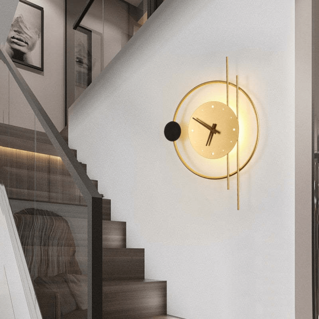 LED Vægur med Belysning, Moderne Design