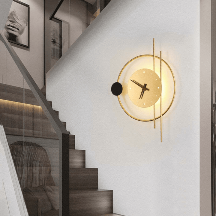 LED Vægur med Belysning, Moderne Design