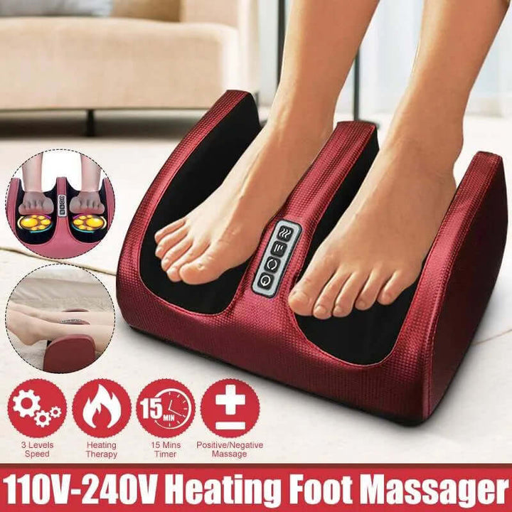 Fodmassageapparat med varme og Shiatsu-massage