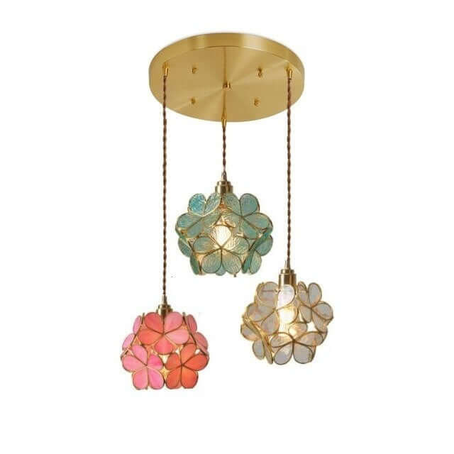 Moderne Nordisk Glas Blomsterpendel Lys