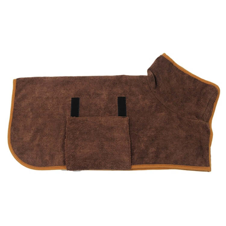 Hunde-badekåbe i mikrofiber til hurtig tørring