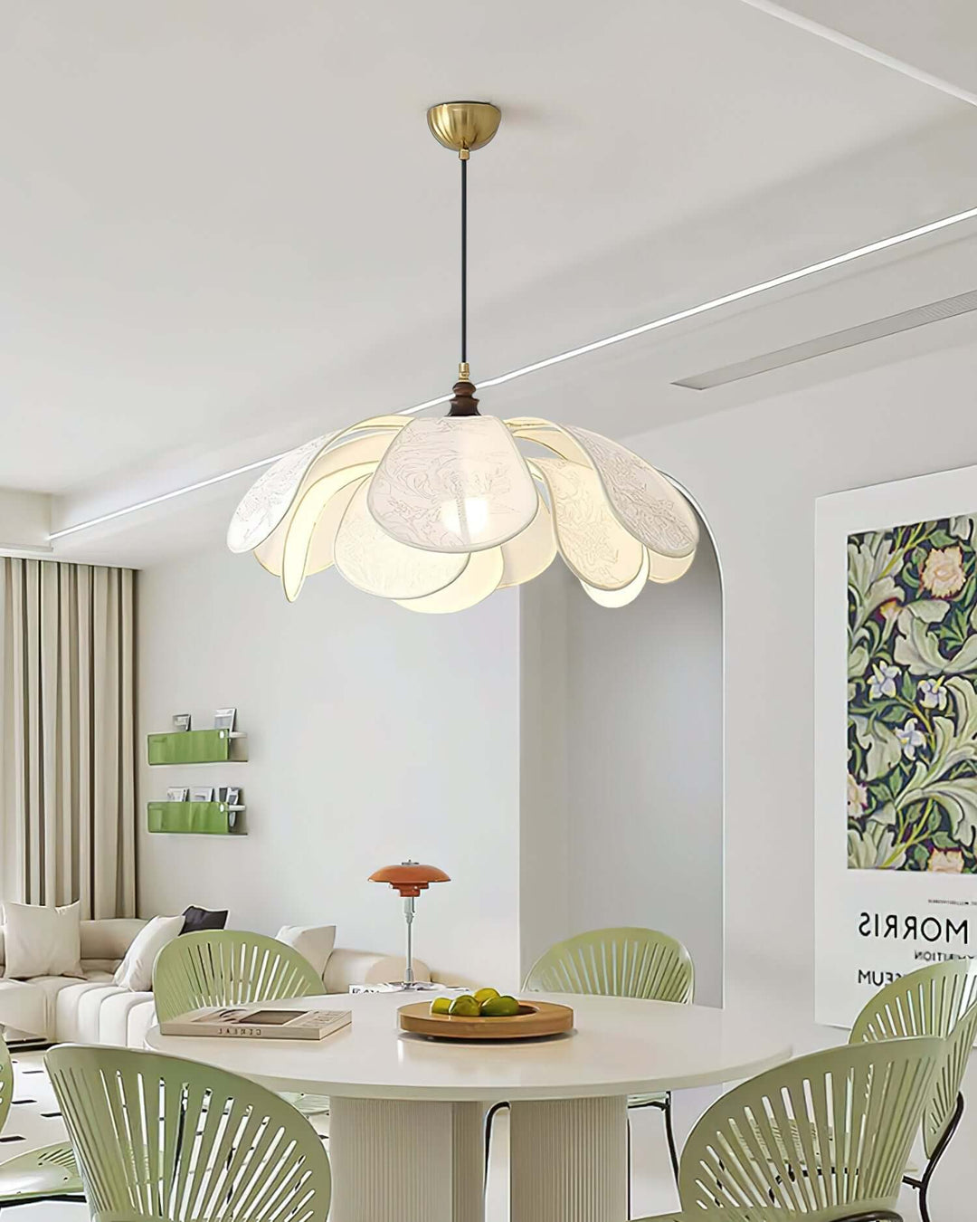 Moderne loft blomster pendellampe