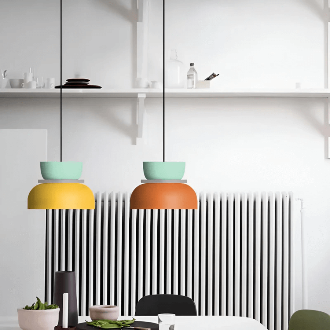Farverig LED Macaron Design Pendellampe