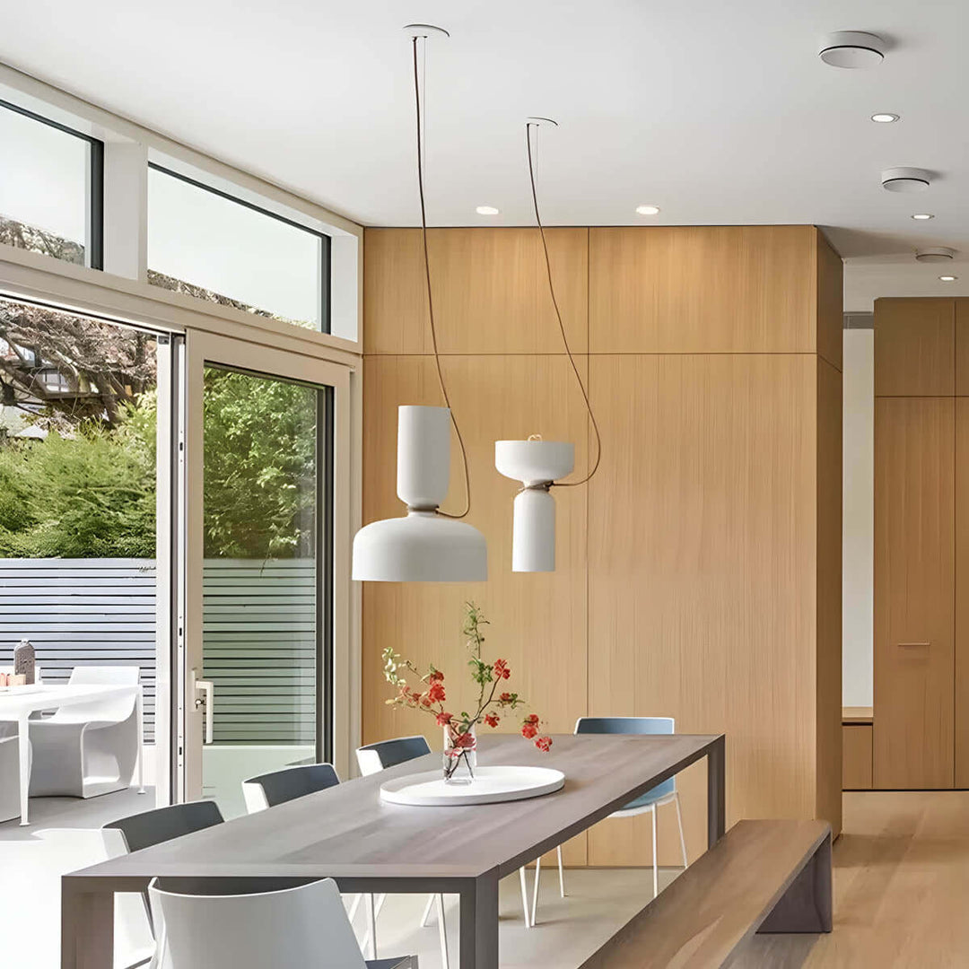 Geometrisk LED Pendellampe i Moderne Design