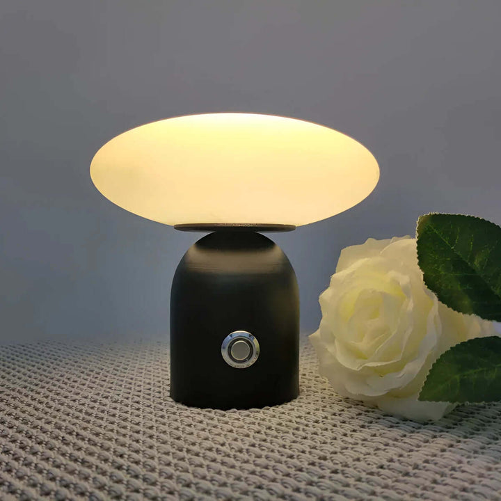 LED Bordpladelampe Svamp Design med Genopladeligt Batteri