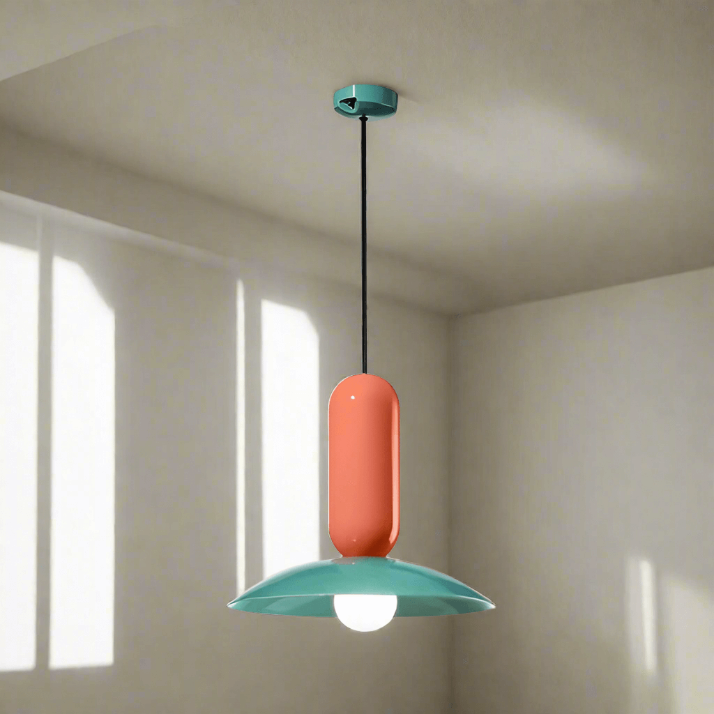Moderne Rund Pendellampe i Metal