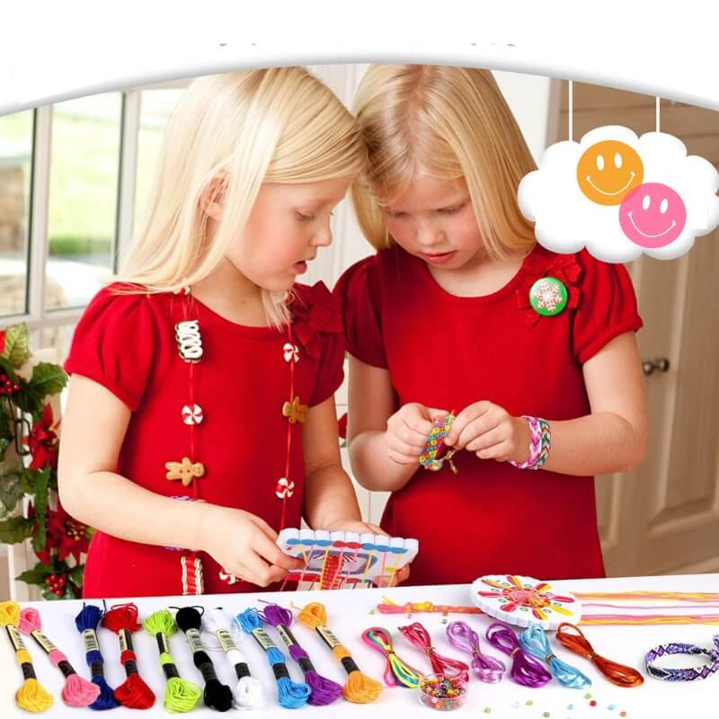 Børne DIY Flettesæt - Kreativt Loom-Legetøj