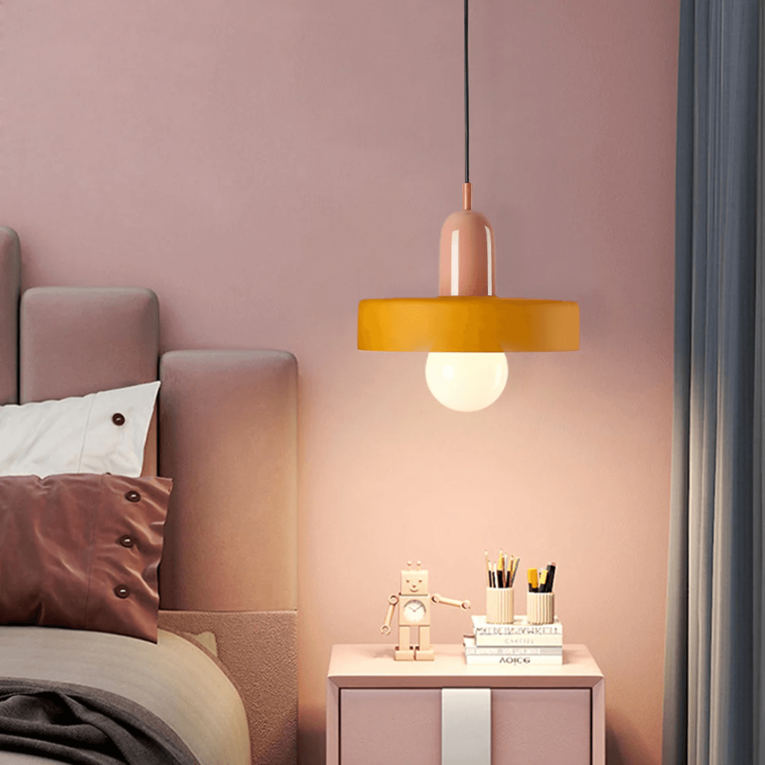 Moderne LED Glas Pendellampe med Justerbare Farver