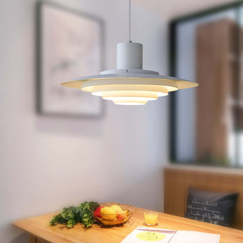 Moderne LED-pendellampe i aluminium