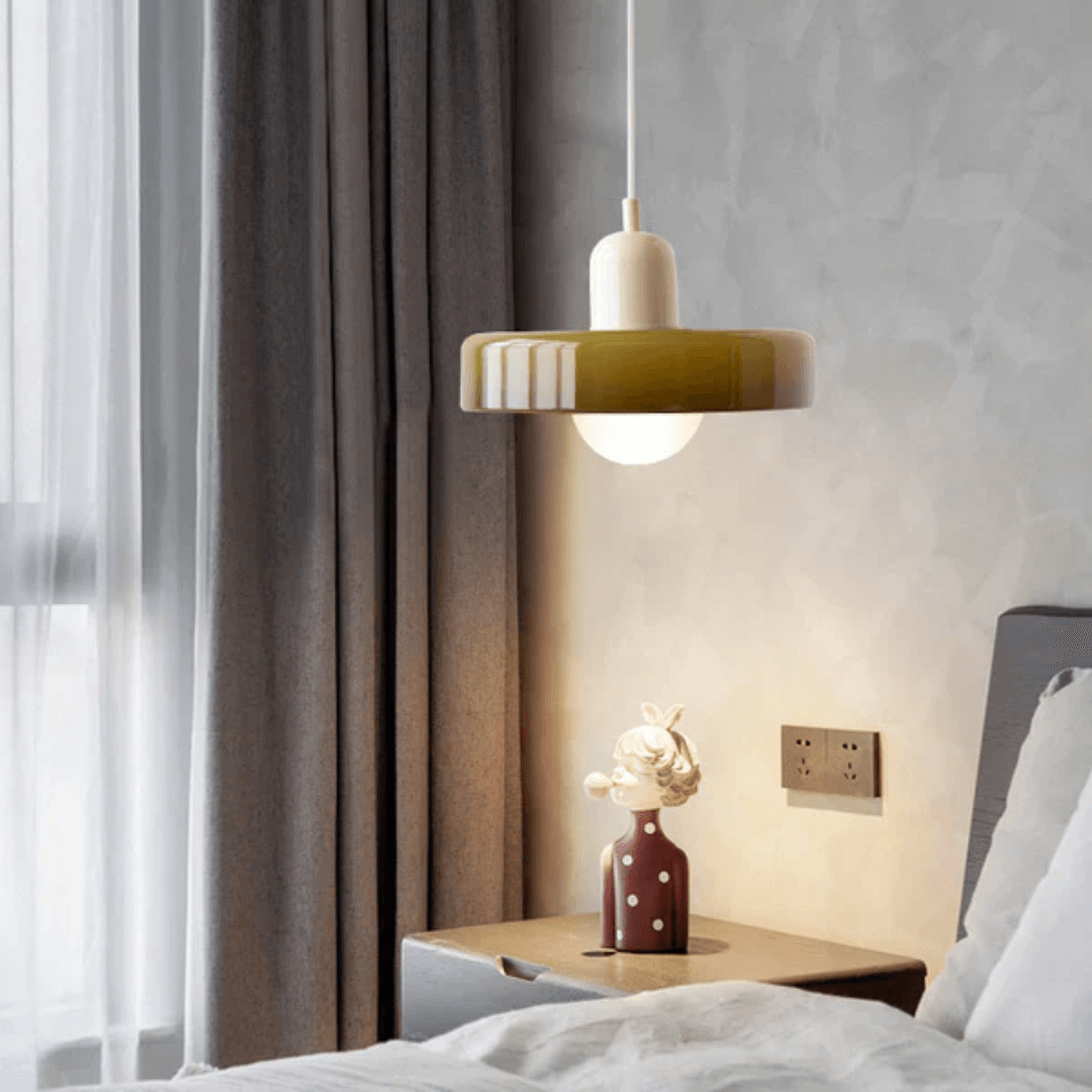 Moderne LED Glas Pendellampe med Justerbare Farver