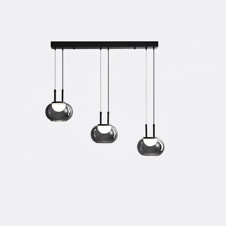 Moderne Halo Pendelophæng, 3-flamme