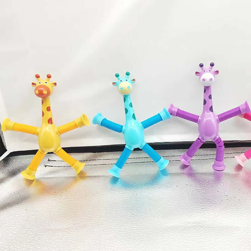 Fleksibelt Giraflegetøj med Sugekop til Børn