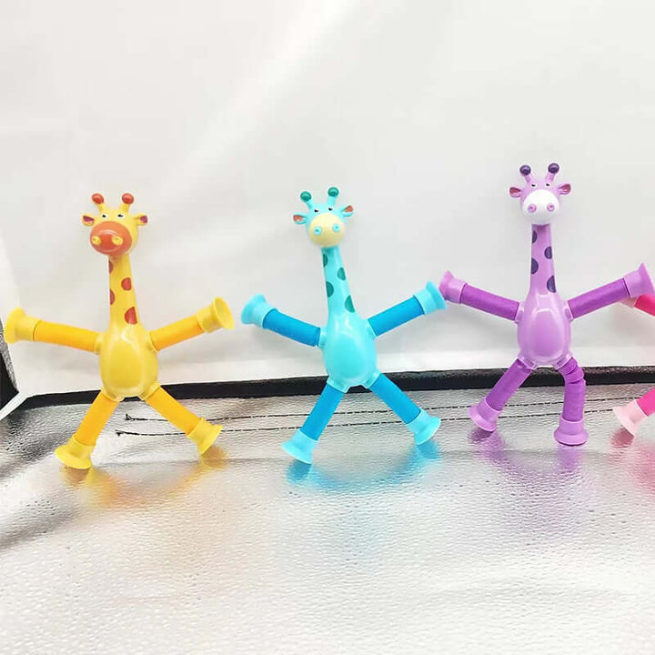 Fleksibelt Giraflegetøj med Sugekop til Børn