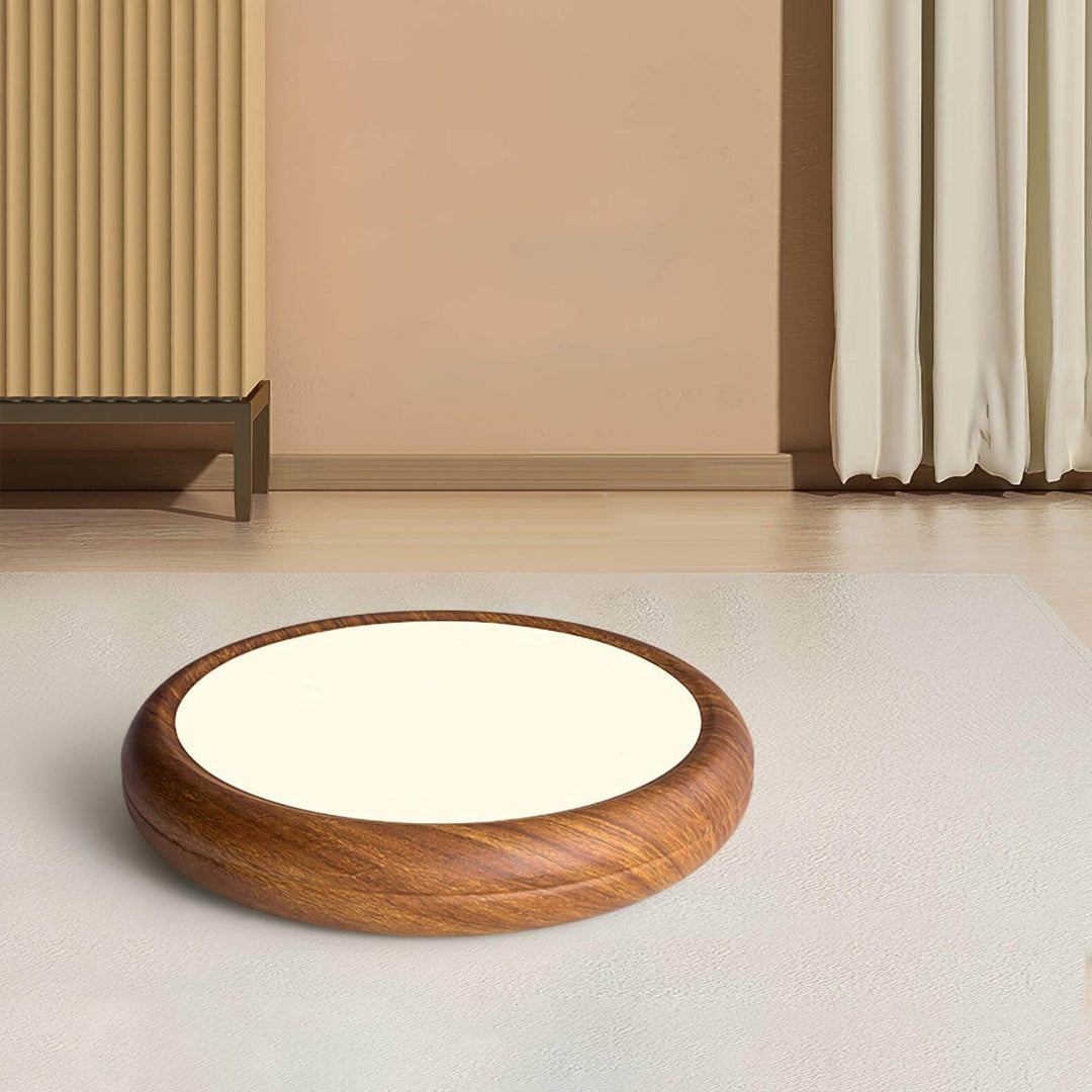 LED Loft Rund Loftlampe i Trælook