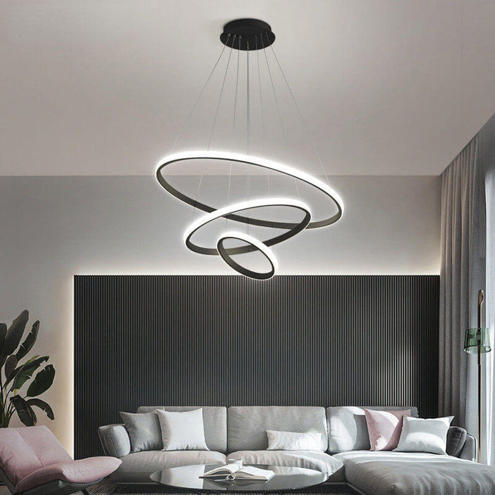 LED Loftloftslampe med 3 Ringen, Dæmpbar