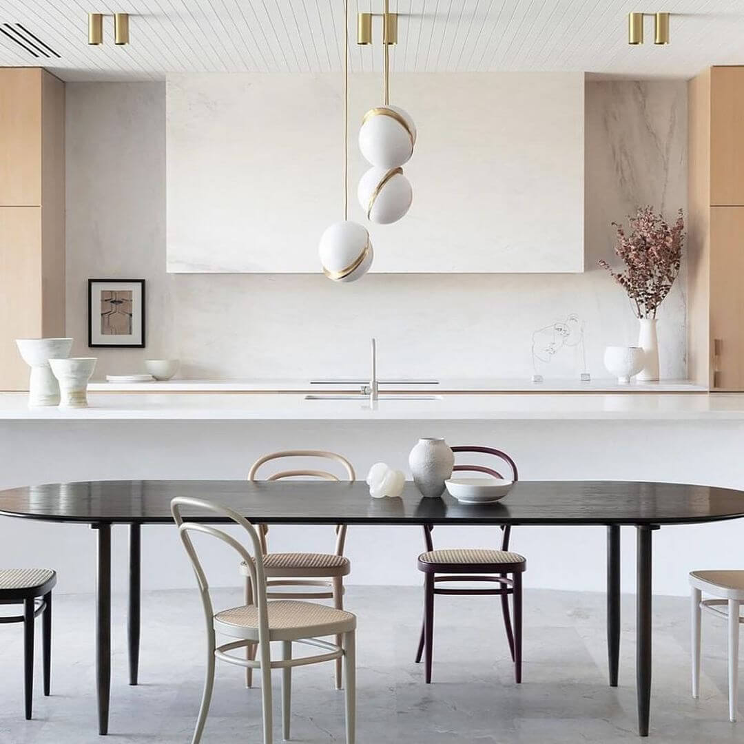 Måneformet Pendellampe i Moderne Design