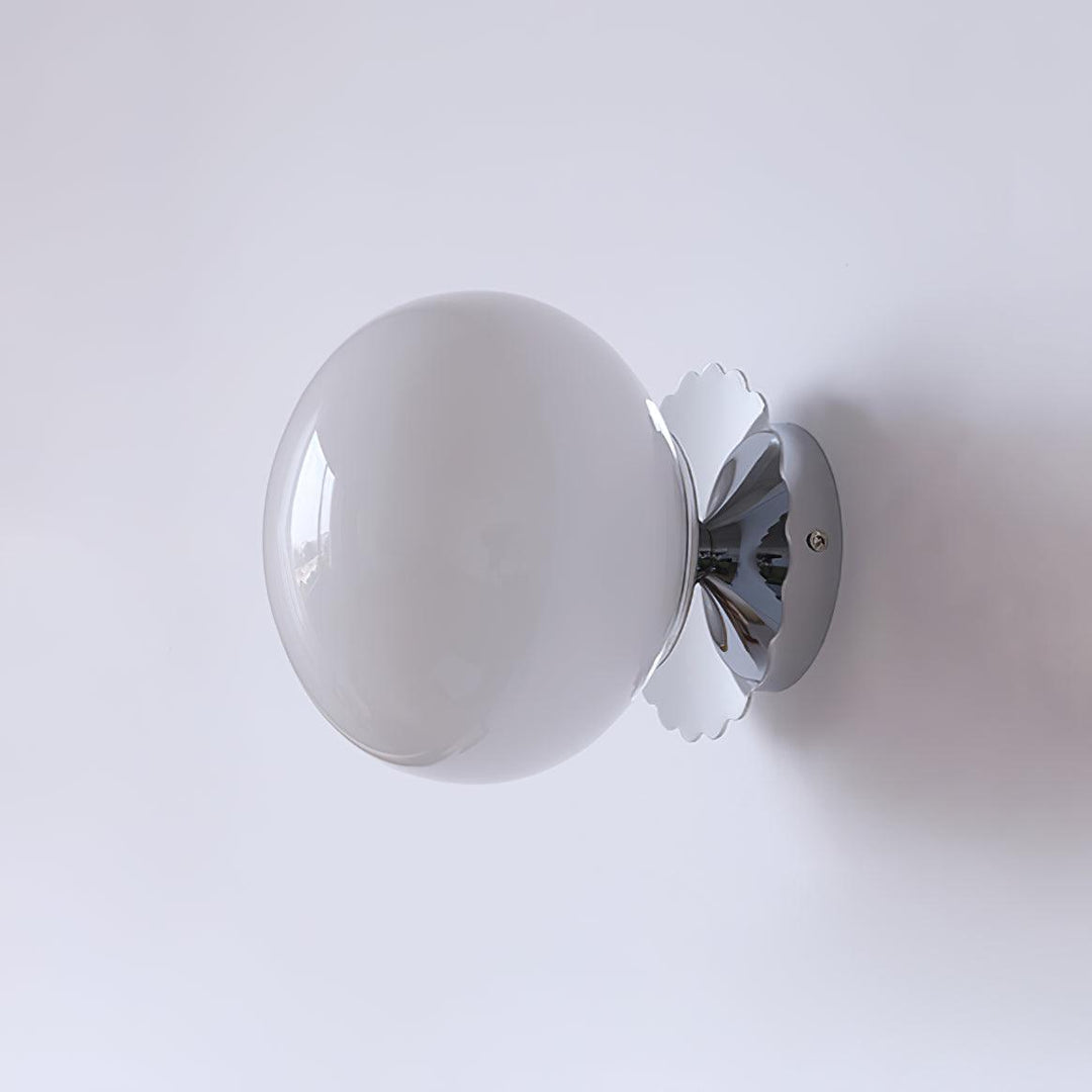 Moderne væglampe i rosa glas
